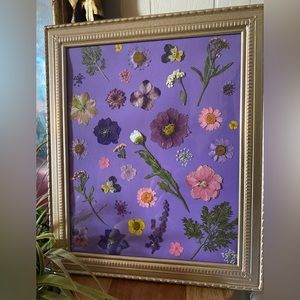 Pressed flower art